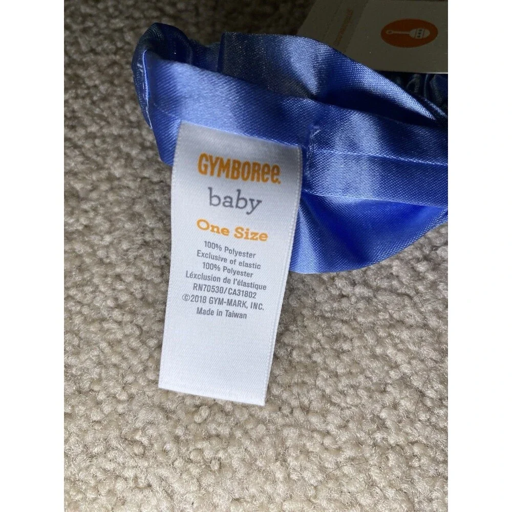 Gymboree Blue Satin Bow & Child of Mine Floral Headband Set